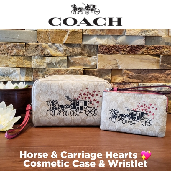 *SALE - last set!* NEW Coach Cosmetic & Wristlet - Picture 1 of 7